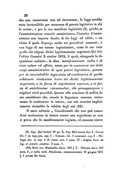 Giornale del Foro in cui si raccolgono le più importanti regiudicate dei supremi tribunali di Roma e dello Stato pontificio in materia civile