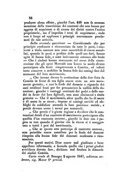 Giornale del Foro in cui si raccolgono le più importanti regiudicate dei supremi tribunali di Roma e dello Stato pontificio in materia civile