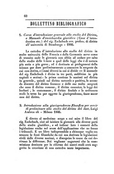 Giornale del Foro in cui si raccolgono le più importanti regiudicate dei supremi tribunali di Roma e dello Stato pontificio in materia civile