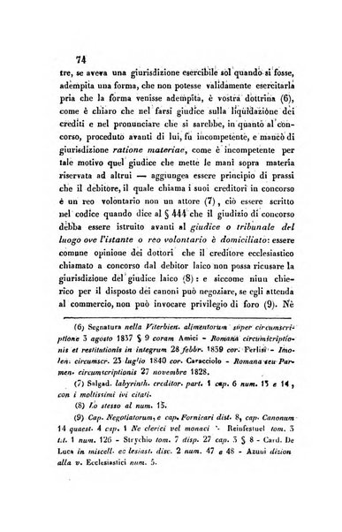 Giornale del Foro in cui si raccolgono le più importanti regiudicate dei supremi tribunali di Roma e dello Stato pontificio in materia civile