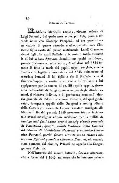 Giornale del Foro in cui si raccolgono le più importanti regiudicate dei supremi tribunali di Roma e dello Stato pontificio in materia civile