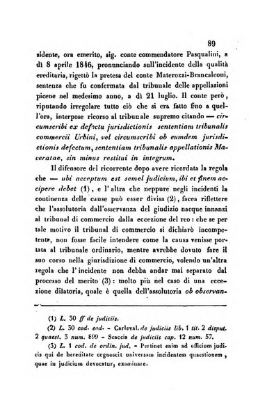 Giornale del Foro in cui si raccolgono le più importanti regiudicate dei supremi tribunali di Roma e dello Stato pontificio in materia civile