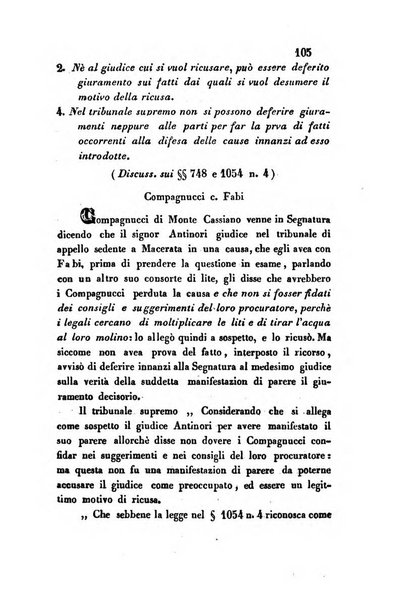 Giornale del Foro in cui si raccolgono le più importanti regiudicate dei supremi tribunali di Roma e dello Stato pontificio in materia civile