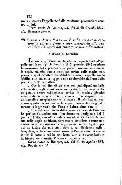 Giornale del Foro in cui si raccolgono le più importanti regiudicate dei supremi tribunali di Roma e dello Stato pontificio in materia civile