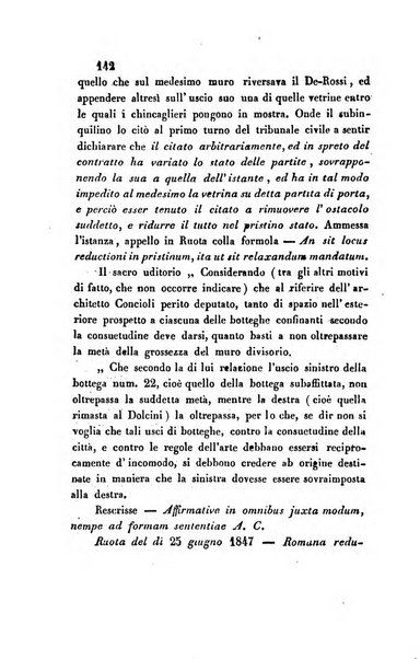 Giornale del Foro in cui si raccolgono le più importanti regiudicate dei supremi tribunali di Roma e dello Stato pontificio in materia civile