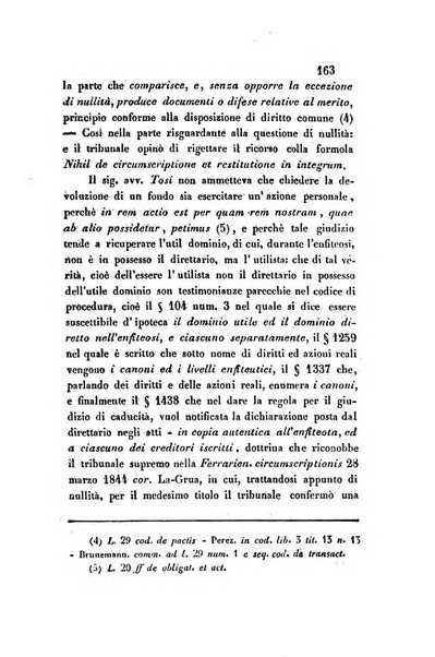 Giornale del Foro in cui si raccolgono le più importanti regiudicate dei supremi tribunali di Roma e dello Stato pontificio in materia civile