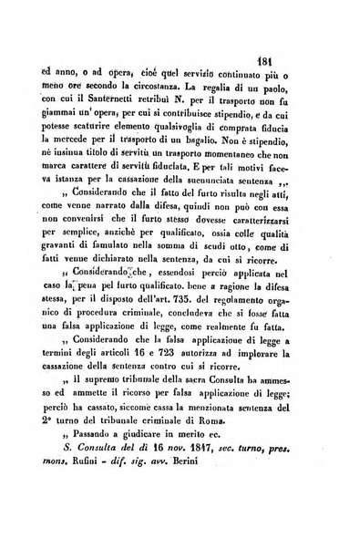 Giornale del Foro in cui si raccolgono le più importanti regiudicate dei supremi tribunali di Roma e dello Stato pontificio in materia civile