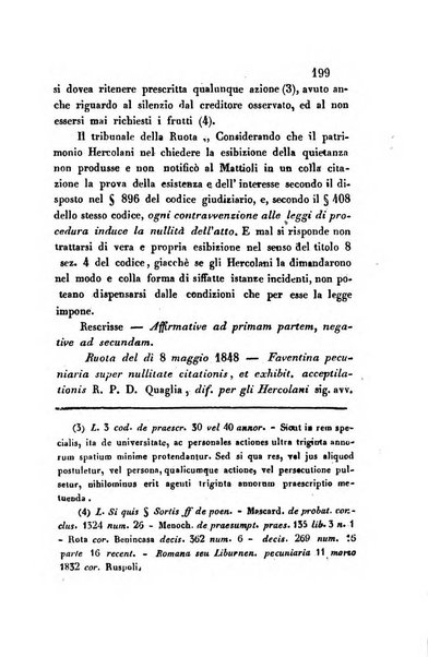 Giornale del Foro in cui si raccolgono le più importanti regiudicate dei supremi tribunali di Roma e dello Stato pontificio in materia civile