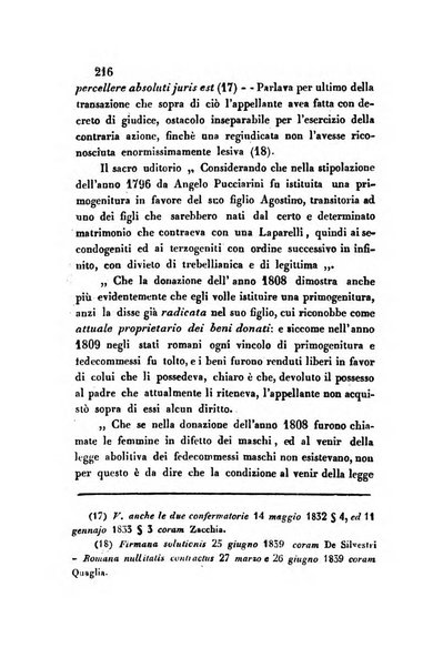 Giornale del Foro in cui si raccolgono le più importanti regiudicate dei supremi tribunali di Roma e dello Stato pontificio in materia civile