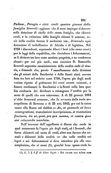 Giornale del Foro in cui si raccolgono le più importanti regiudicate dei supremi tribunali di Roma e dello Stato pontificio in materia civile