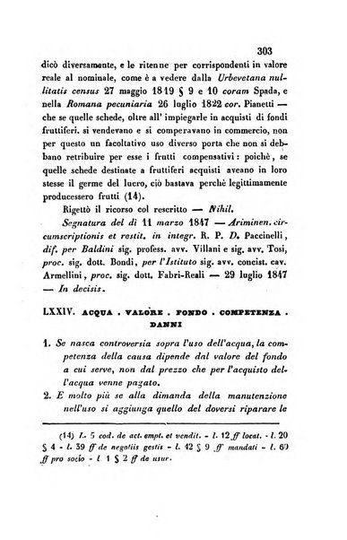 Giornale del Foro in cui si raccolgono le più importanti regiudicate dei supremi tribunali di Roma e dello Stato pontificio in materia civile