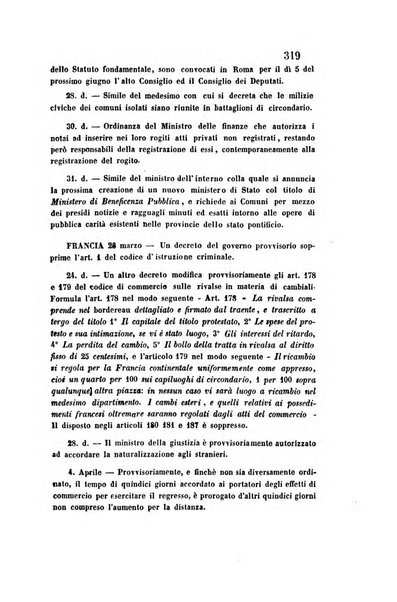 Giornale del Foro in cui si raccolgono le più importanti regiudicate dei supremi tribunali di Roma e dello Stato pontificio in materia civile