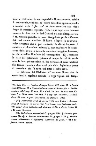 Giornale del Foro in cui si raccolgono le più importanti regiudicate dei supremi tribunali di Roma e dello Stato pontificio in materia civile