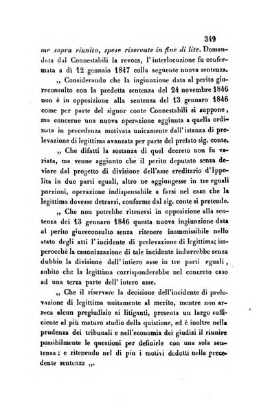 Giornale del Foro in cui si raccolgono le più importanti regiudicate dei supremi tribunali di Roma e dello Stato pontificio in materia civile