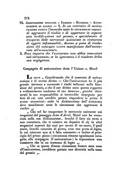 Giornale del Foro in cui si raccolgono le più importanti regiudicate dei supremi tribunali di Roma e dello Stato pontificio in materia civile