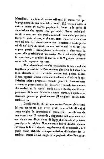 Giornale del Foro in cui si raccolgono le più importanti regiudicate dei supremi tribunali di Roma e dello Stato pontificio in materia civile