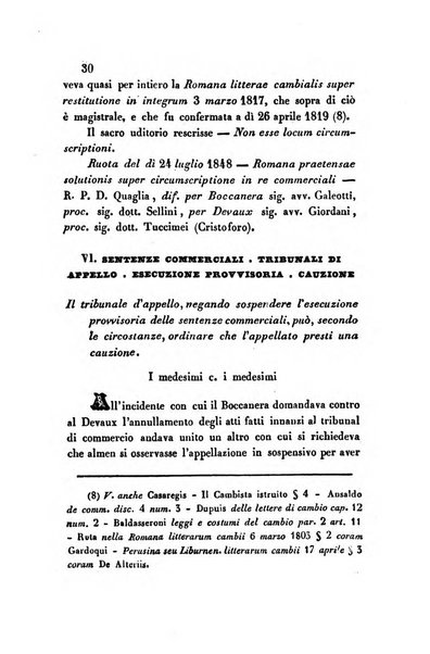 Giornale del Foro in cui si raccolgono le più importanti regiudicate dei supremi tribunali di Roma e dello Stato pontificio in materia civile