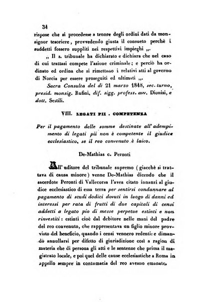 Giornale del Foro in cui si raccolgono le più importanti regiudicate dei supremi tribunali di Roma e dello Stato pontificio in materia civile