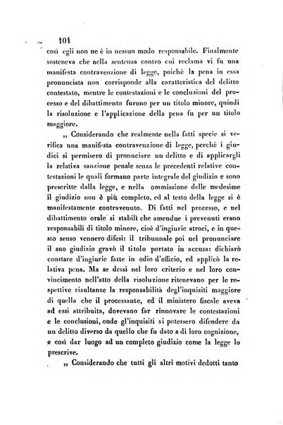 Giornale del Foro in cui si raccolgono le più importanti regiudicate dei supremi tribunali di Roma e dello Stato pontificio in materia civile