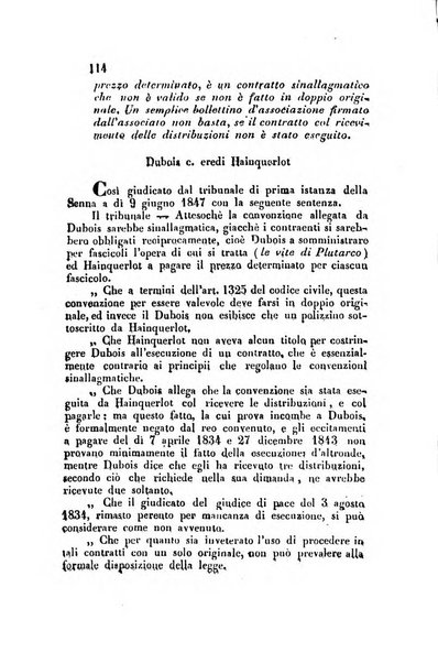 Giornale del Foro in cui si raccolgono le più importanti regiudicate dei supremi tribunali di Roma e dello Stato pontificio in materia civile