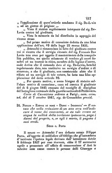 Giornale del Foro in cui si raccolgono le più importanti regiudicate dei supremi tribunali di Roma e dello Stato pontificio in materia civile