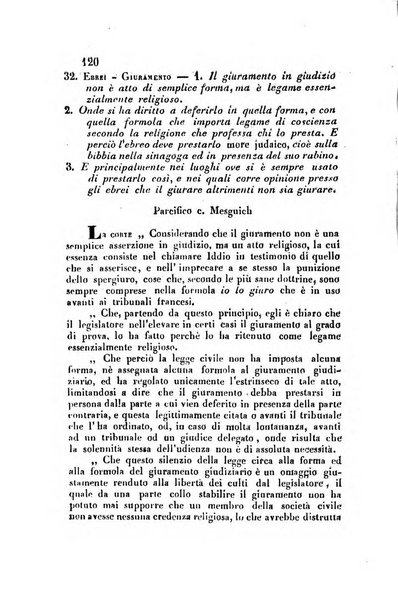 Giornale del Foro in cui si raccolgono le più importanti regiudicate dei supremi tribunali di Roma e dello Stato pontificio in materia civile