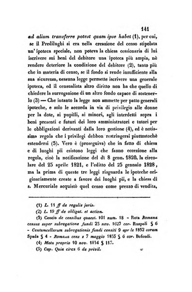 Giornale del Foro in cui si raccolgono le più importanti regiudicate dei supremi tribunali di Roma e dello Stato pontificio in materia civile