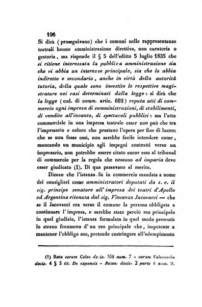 Giornale del Foro in cui si raccolgono le più importanti regiudicate dei supremi tribunali di Roma e dello Stato pontificio in materia civile