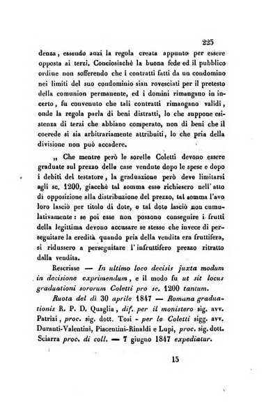 Giornale del Foro in cui si raccolgono le più importanti regiudicate dei supremi tribunali di Roma e dello Stato pontificio in materia civile