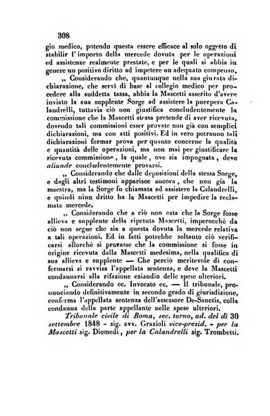 Giornale del Foro in cui si raccolgono le più importanti regiudicate dei supremi tribunali di Roma e dello Stato pontificio in materia civile