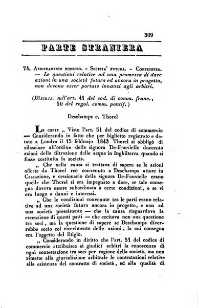 Giornale del Foro in cui si raccolgono le più importanti regiudicate dei supremi tribunali di Roma e dello Stato pontificio in materia civile