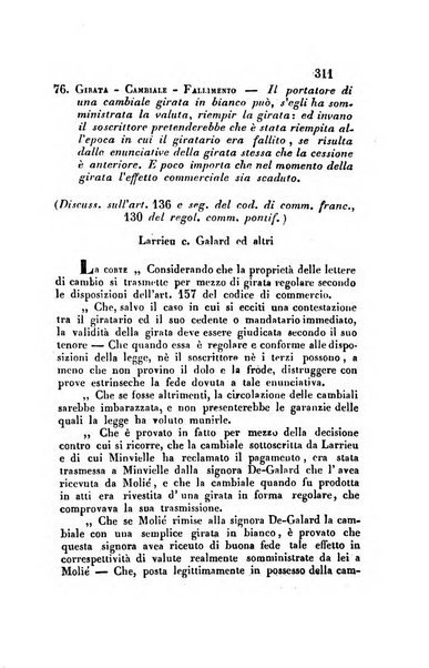 Giornale del Foro in cui si raccolgono le più importanti regiudicate dei supremi tribunali di Roma e dello Stato pontificio in materia civile