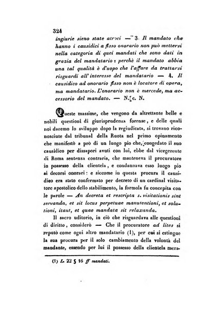 Giornale del Foro in cui si raccolgono le più importanti regiudicate dei supremi tribunali di Roma e dello Stato pontificio in materia civile