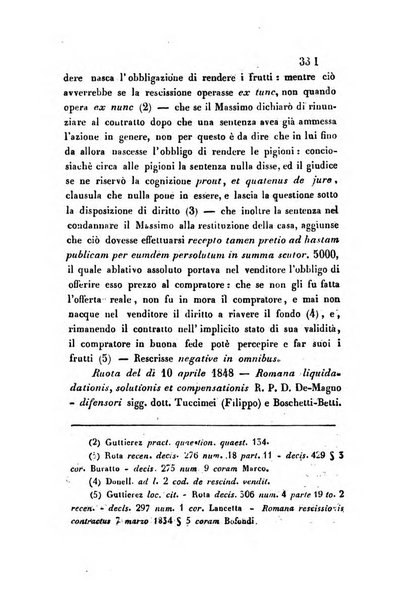 Giornale del Foro in cui si raccolgono le più importanti regiudicate dei supremi tribunali di Roma e dello Stato pontificio in materia civile