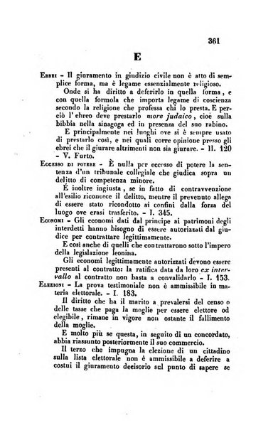 Giornale del Foro in cui si raccolgono le più importanti regiudicate dei supremi tribunali di Roma e dello Stato pontificio in materia civile