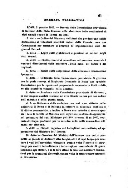 Giornale del Foro in cui si raccolgono le più importanti regiudicate dei supremi tribunali di Roma e dello Stato pontificio in materia civile