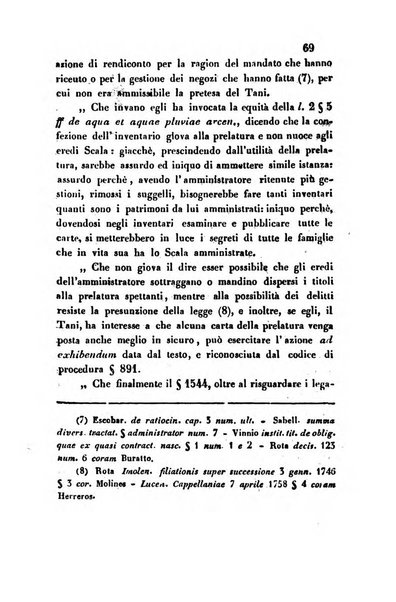 Giornale del Foro in cui si raccolgono le più importanti regiudicate dei supremi tribunali di Roma e dello Stato pontificio in materia civile