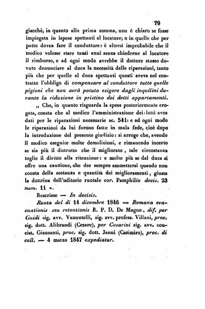 Giornale del Foro in cui si raccolgono le più importanti regiudicate dei supremi tribunali di Roma e dello Stato pontificio in materia civile