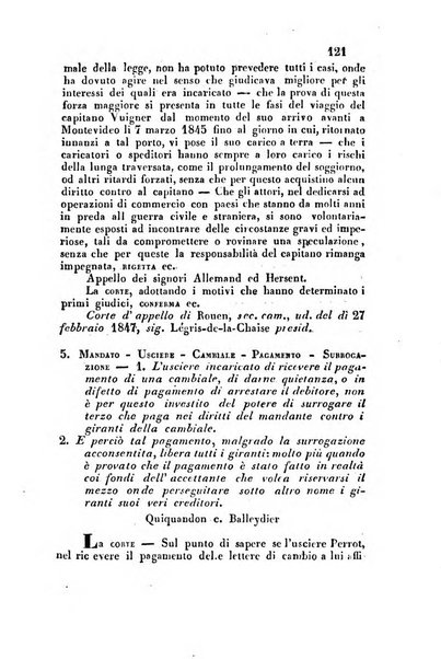 Giornale del Foro in cui si raccolgono le più importanti regiudicate dei supremi tribunali di Roma e dello Stato pontificio in materia civile