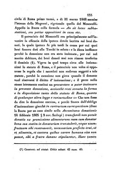 Giornale del Foro in cui si raccolgono le più importanti regiudicate dei supremi tribunali di Roma e dello Stato pontificio in materia civile