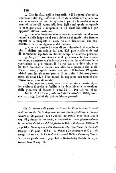 Giornale del Foro in cui si raccolgono le più importanti regiudicate dei supremi tribunali di Roma e dello Stato pontificio in materia civile