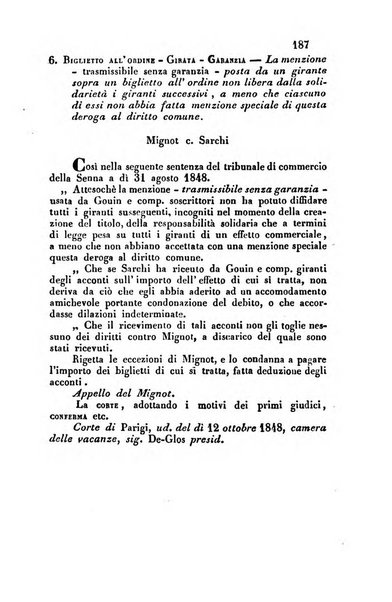 Giornale del Foro in cui si raccolgono le più importanti regiudicate dei supremi tribunali di Roma e dello Stato pontificio in materia civile