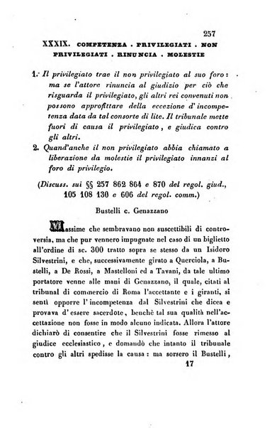 Giornale del Foro in cui si raccolgono le più importanti regiudicate dei supremi tribunali di Roma e dello Stato pontificio in materia civile