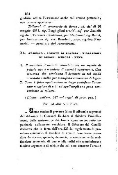 Giornale del Foro in cui si raccolgono le più importanti regiudicate dei supremi tribunali di Roma e dello Stato pontificio in materia civile