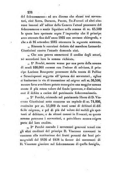 Giornale del Foro in cui si raccolgono le più importanti regiudicate dei supremi tribunali di Roma e dello Stato pontificio in materia civile