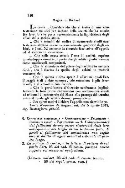 Giornale del Foro in cui si raccolgono le più importanti regiudicate dei supremi tribunali di Roma e dello Stato pontificio in materia civile