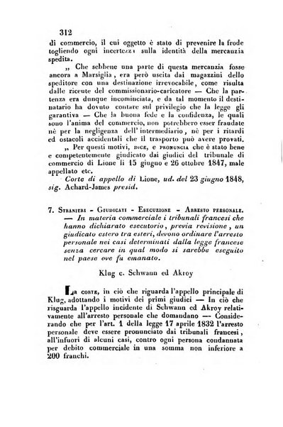 Giornale del Foro in cui si raccolgono le più importanti regiudicate dei supremi tribunali di Roma e dello Stato pontificio in materia civile