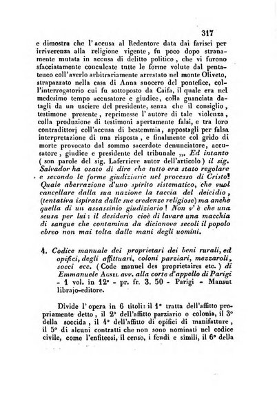 Giornale del Foro in cui si raccolgono le più importanti regiudicate dei supremi tribunali di Roma e dello Stato pontificio in materia civile