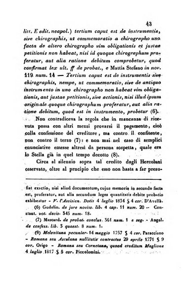 Giornale del Foro in cui si raccolgono le più importanti regiudicate dei supremi tribunali di Roma e dello Stato pontificio in materia civile