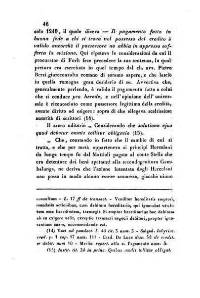 Giornale del Foro in cui si raccolgono le più importanti regiudicate dei supremi tribunali di Roma e dello Stato pontificio in materia civile